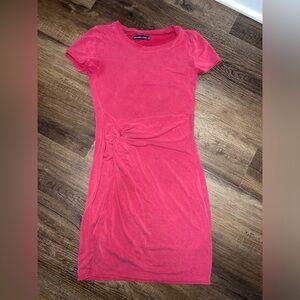 Abercrombie & Fitch Vintage Red Twist Front T-Shirt Dress